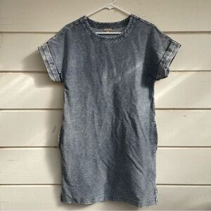 Anthropologie Holding Horses Striped Denim Tunic Shift Dress, sized‎ Small